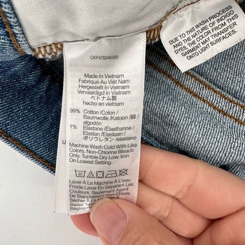 MADEWELL Women's The Tall '90s Straight Enmore Blue Wash Jean Jeans size 33T - Picture 5 of 13